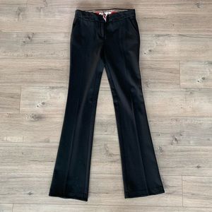 DIANE VON FURSTENBURG FLARED LOW WAIST WORK PANT